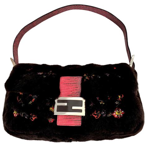 fendi beaded purse|Fendi shearling baguette.